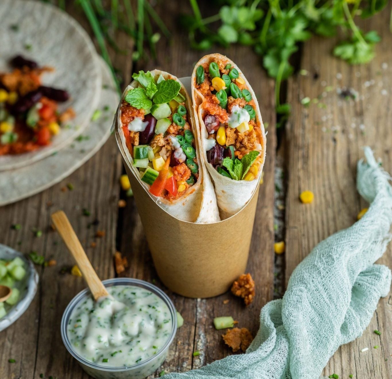 Mexican-style wrap with plant-based mince and tomato salsa | ProVeg International